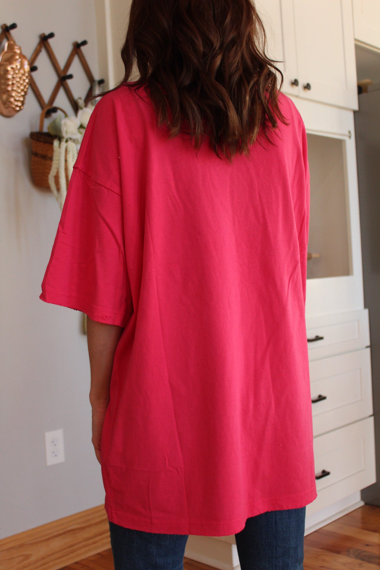 Fuchsia Oversized Arkansas Tee