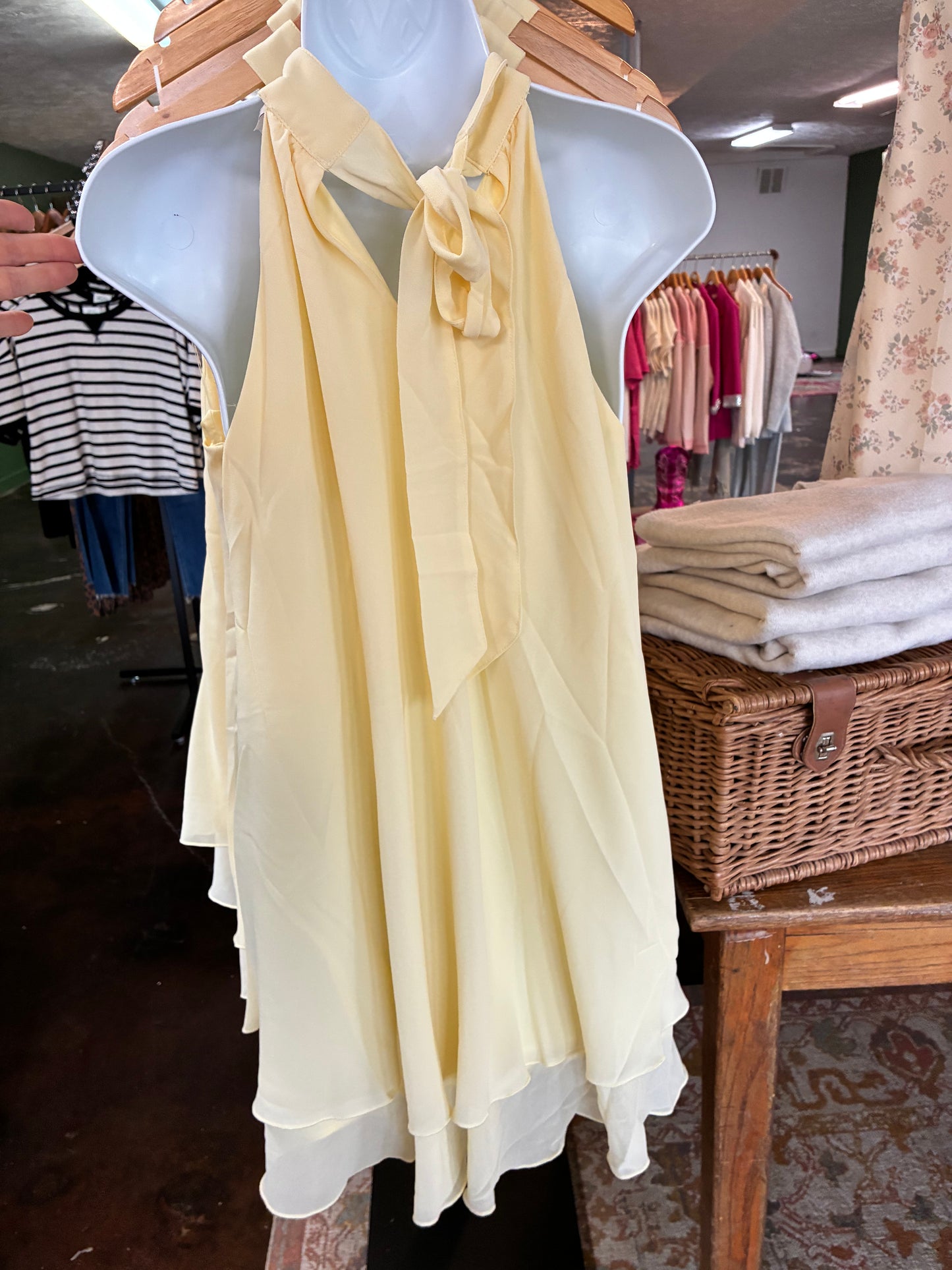 Yellow Mini Dress