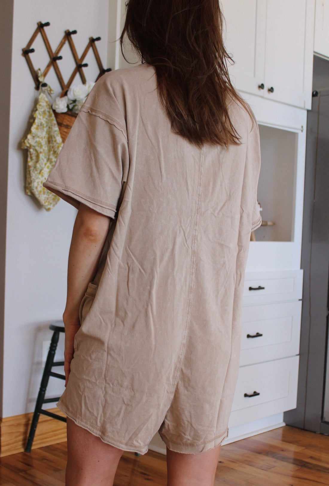 Casual Romper- Taupe