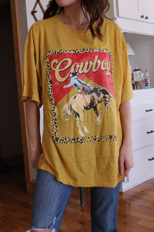 Leopard Cowboy Tee