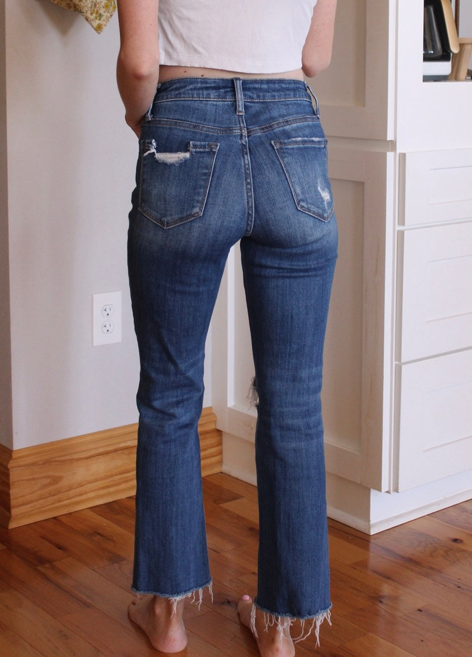 High Rise Kick Flare Jeans
