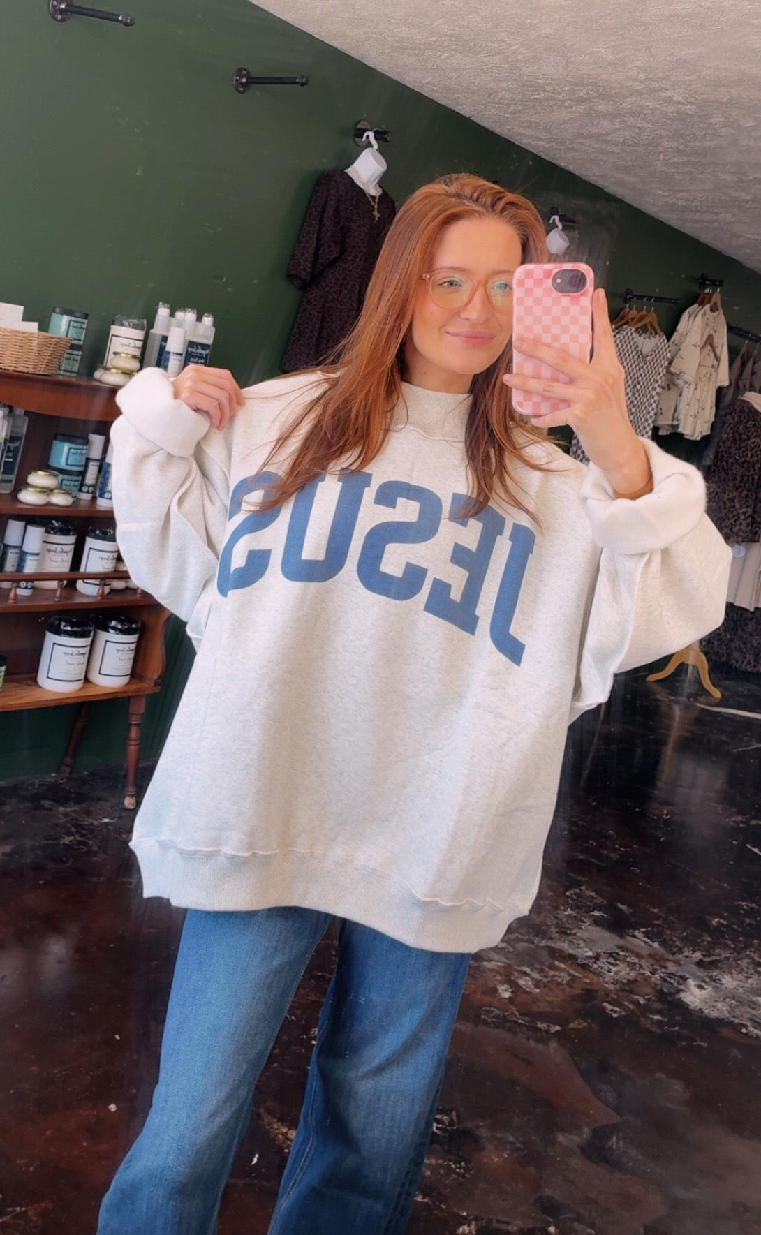 Jesus/God is Good Reversible Mockneck