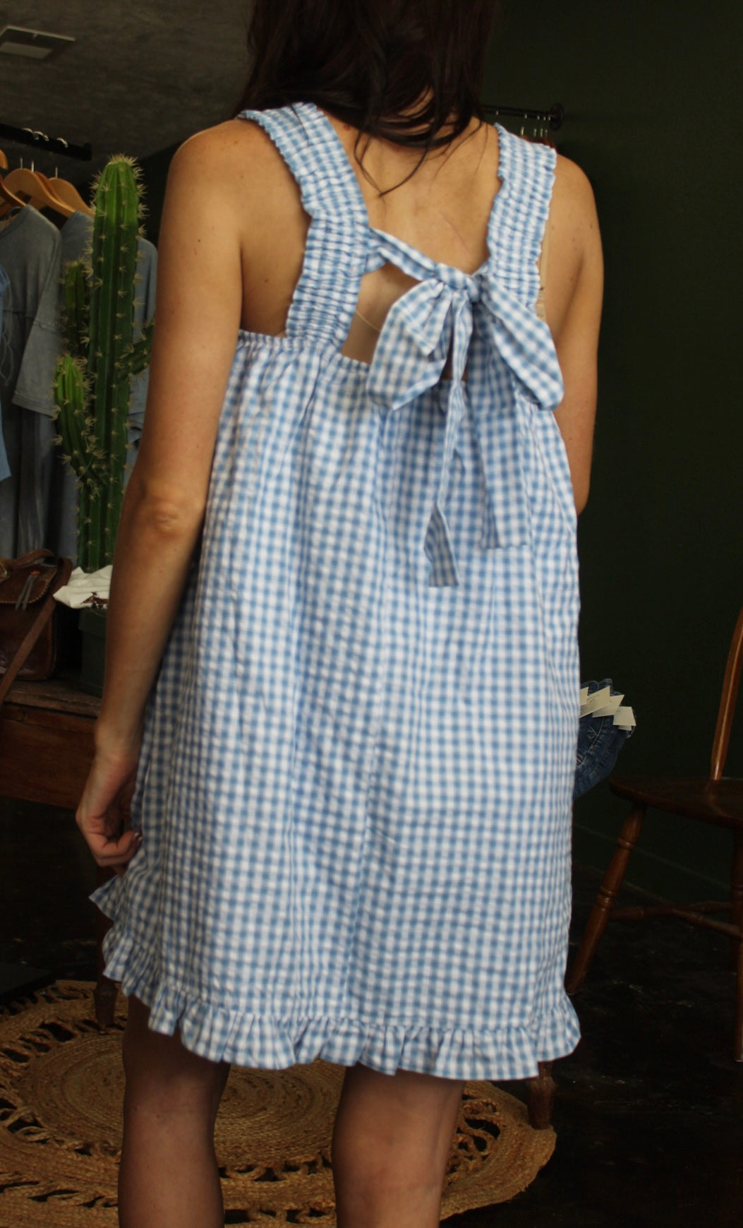 Blue Gingham Dress