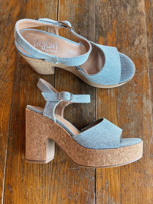 Denim Heels