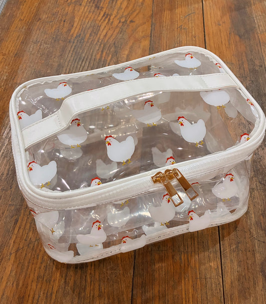 Chicken Cosmetic Bag- Big