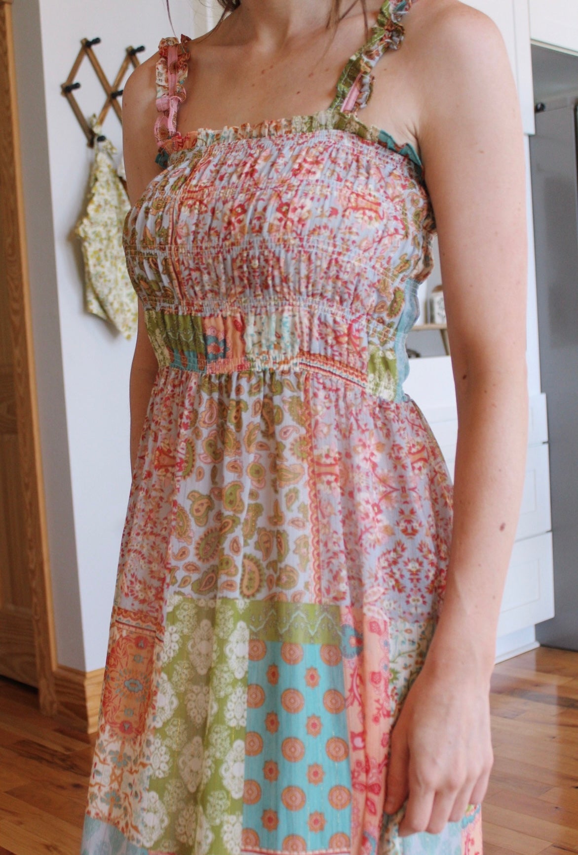 Patchwork Maxi Dress