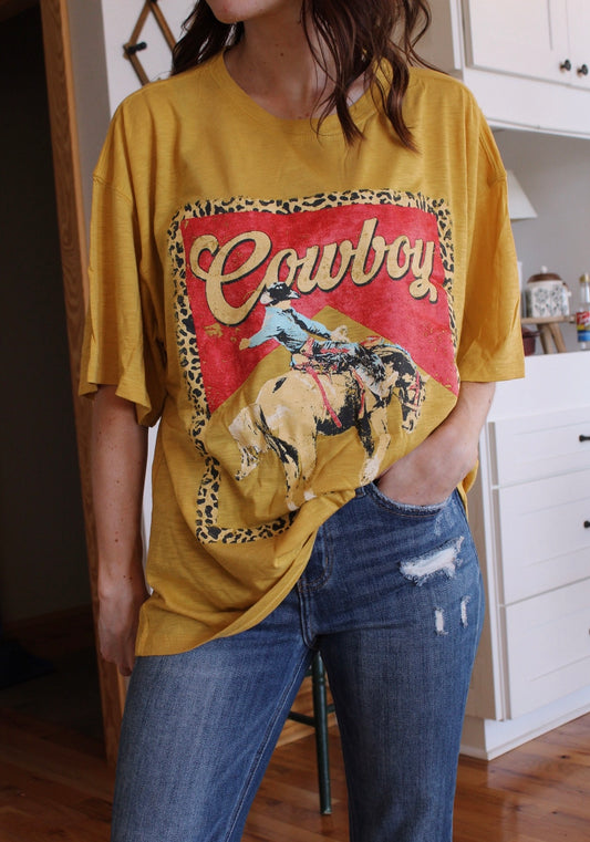 Leopard Cowboy Tee