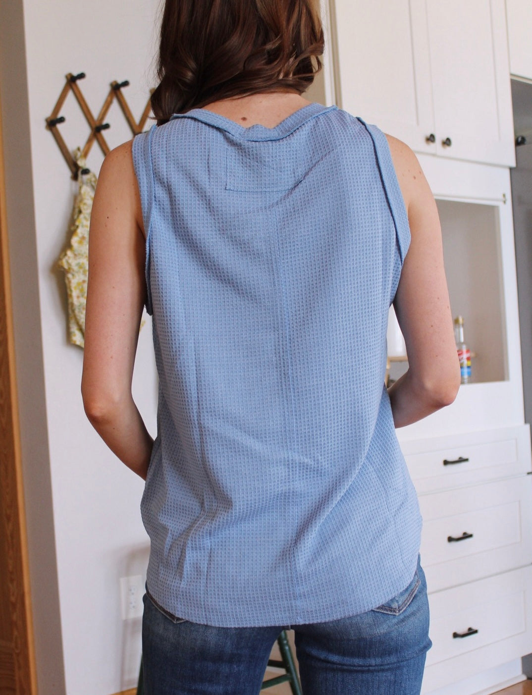 Round Neck Tank- Blue