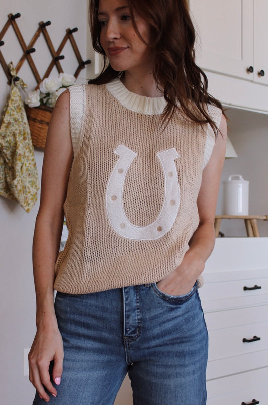 Horseshoe Sweater Vest