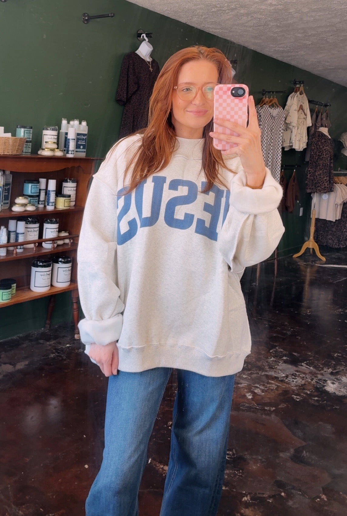 Jesus/God is Good Reversible Mockneck