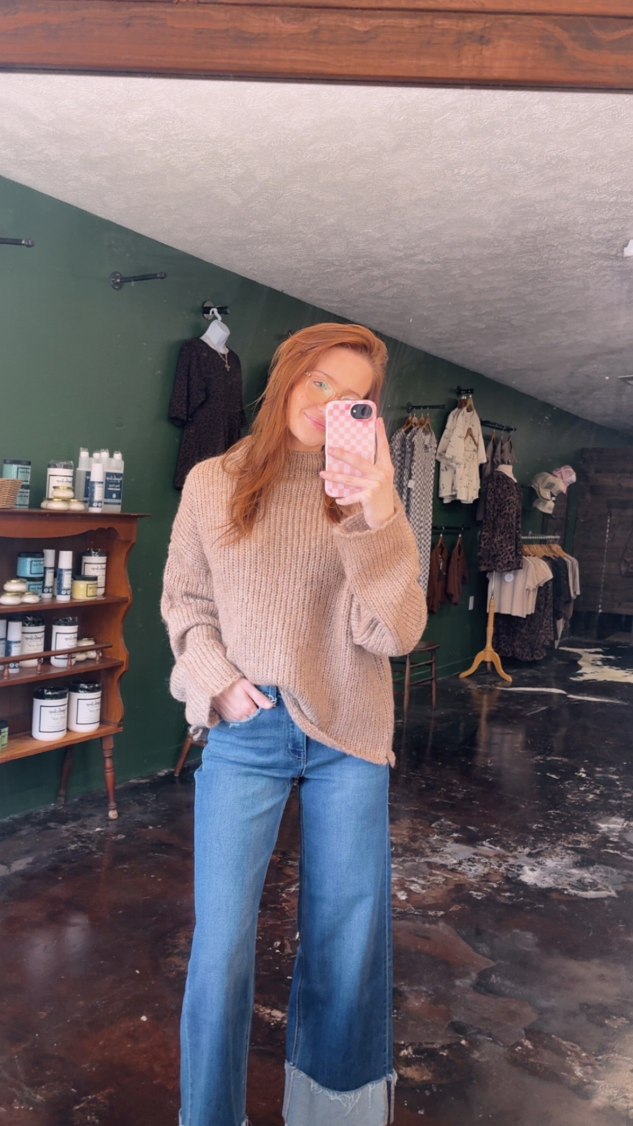 Mocha Long Sleeve Sweater