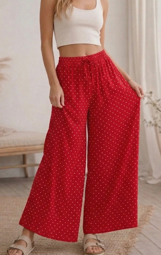 Red Polka Dot Pants