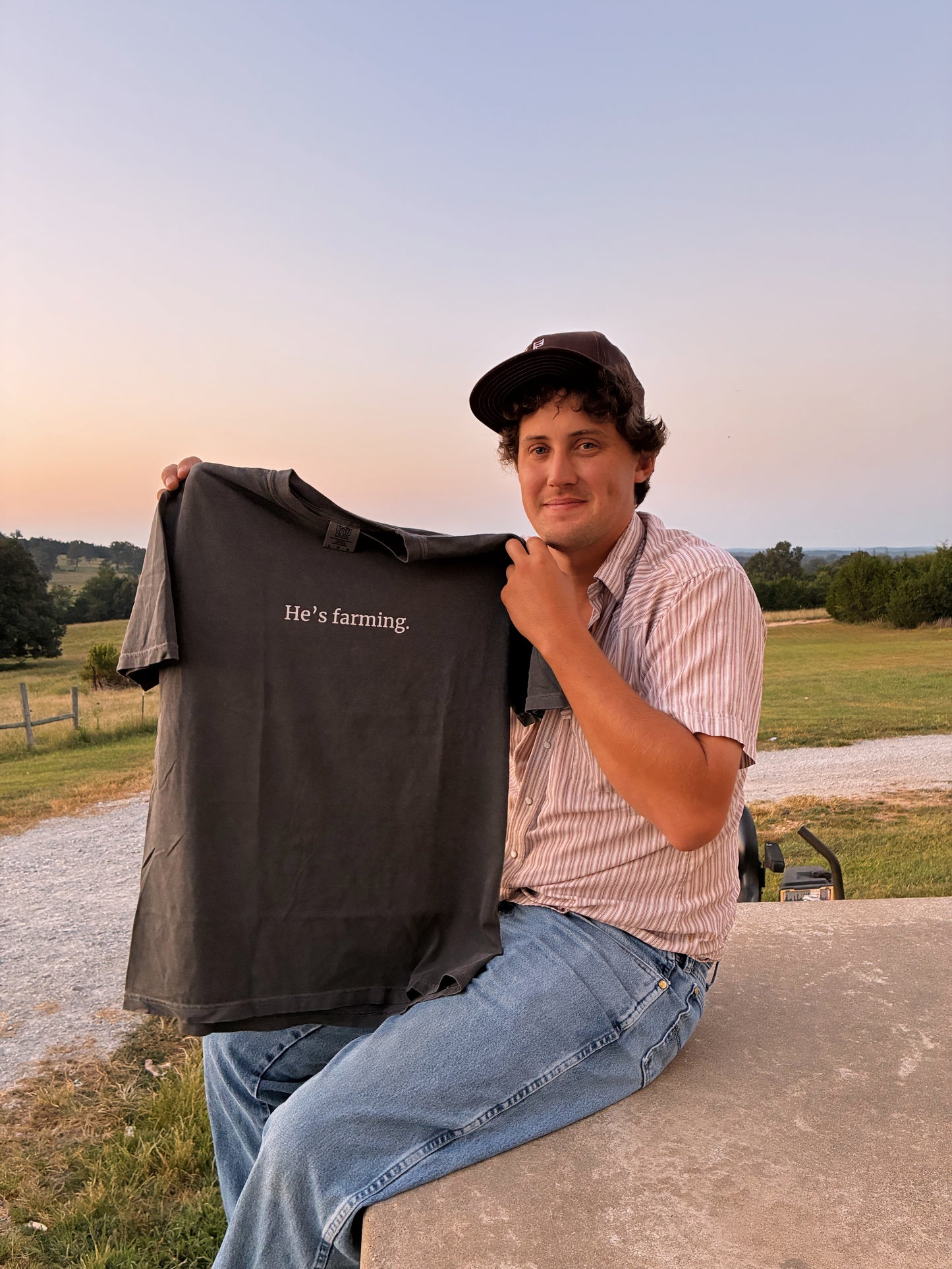 He's Farming Tee